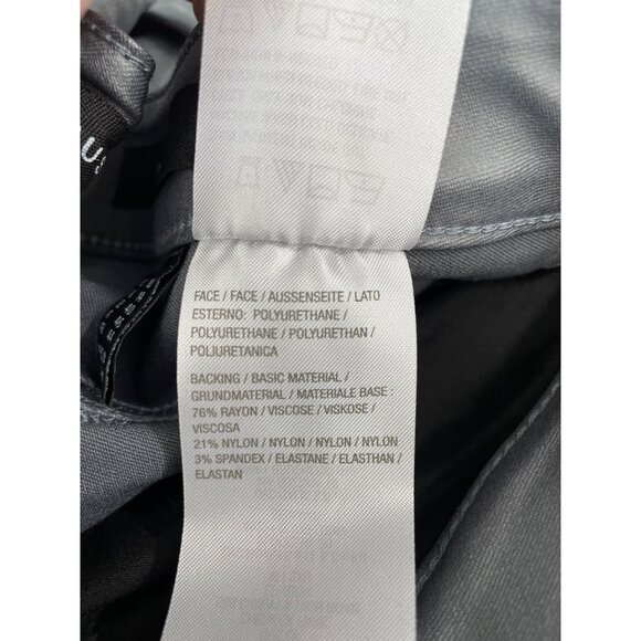 GRAVER Susan Graver Regular Coated Stretch Woven Ankle Pants 10 Dark Pewter NEW - Picture 5 of 7